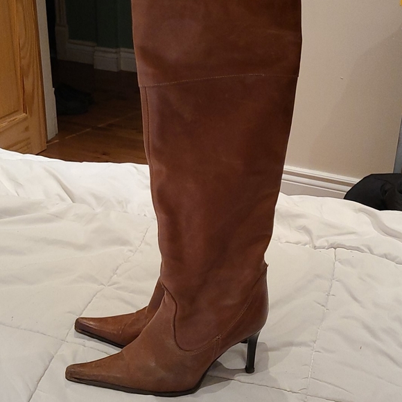 Aldo Leather Boots - Brown - Picture 1 of 2